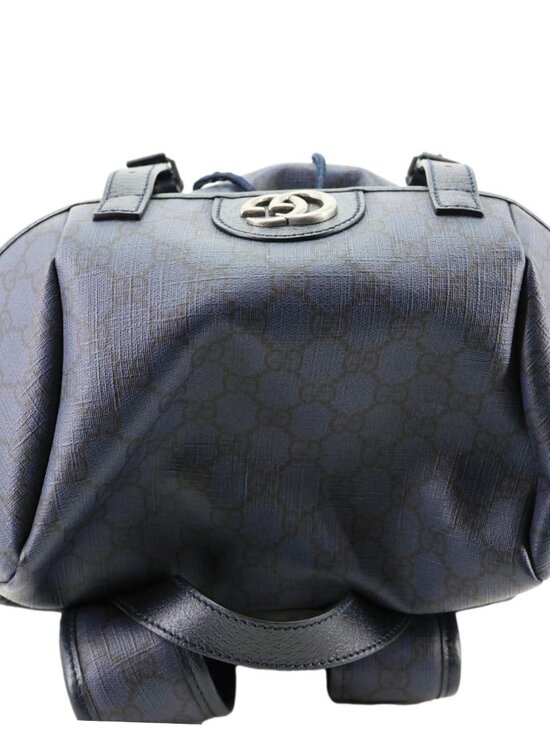 GUCCI  Ophidia GG Supreme Canvas Backpack Navy Blue 598140